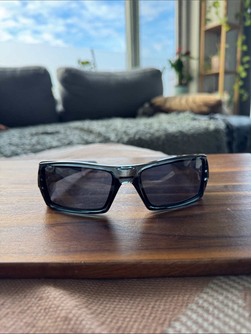 Oakley Gascan 03-481 Crystal Black / Black Iridium Sunglasses